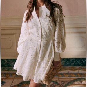 Sézane Caprice dress in Ecru - never worn